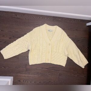 Zara Butter Yellow Thick Cardigan